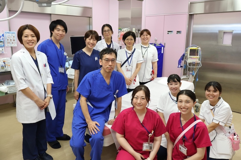 MFICU（産科部門）のスタッフ（日本赤十字社愛知医療センター 名古屋第一病院ご提供）