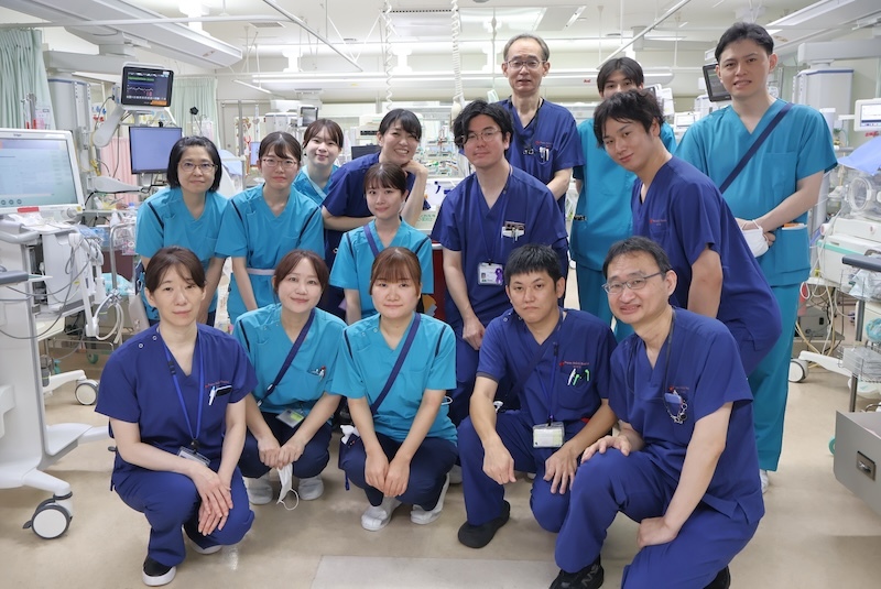 NICU（新生児科部門）のスタッフ（一部） （日本赤十字社愛知医療センター 名古屋第一病院ご提供）